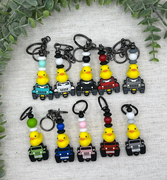 Duck a Truck Keychain