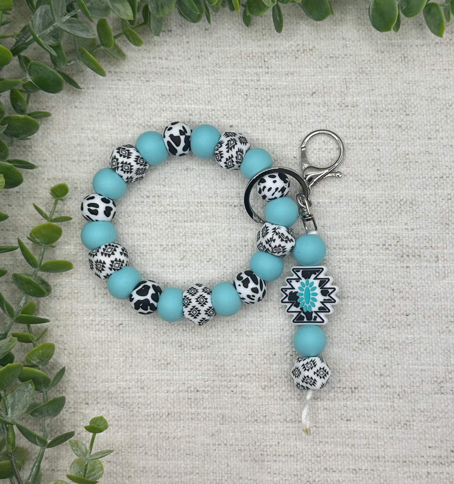 Baby Blue Cow Aztec